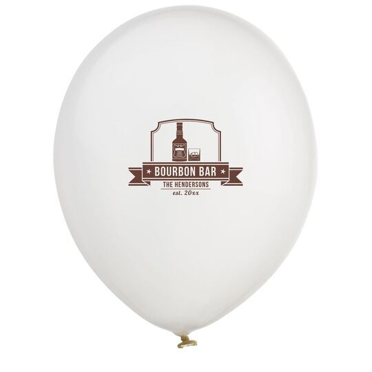 Bourbon Bar Latex Balloons